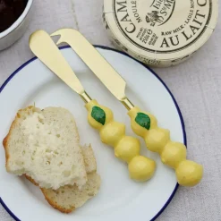 Clearance Culinary Concepts London Lemon Sæt med oste- og smørknive Gul