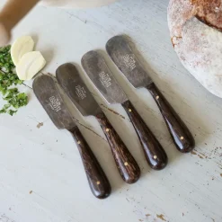 Clearance Culinary Concepts London Coconut Wood Sæt med fire smørknive/spredere Mørk Wood