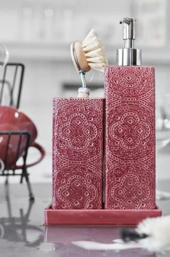 Clearance Cult Design Holder til opvaskebørste Kub Orient Purple