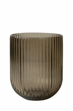 Best DBKD Vase Simple stripe small Brown