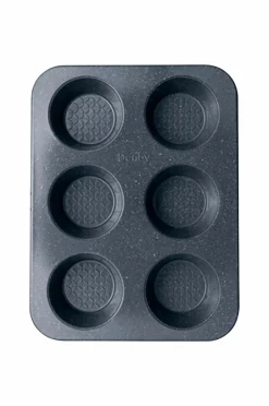 Outlet Denby Muffinsform Quantanium Finish 6 cup Grå