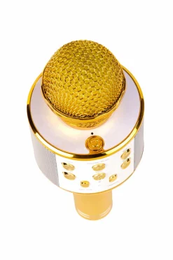 Clearance Denver Bluetooth-karaokemikrofon med indbygget højttaler Guld No color