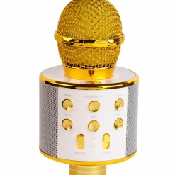Clearance Denver Bluetooth-karaokemikrofon med indbygget højttaler Guld No color