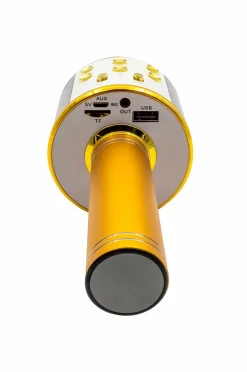 Clearance Denver Bluetooth-karaokemikrofon med indbygget højttaler Guld No color