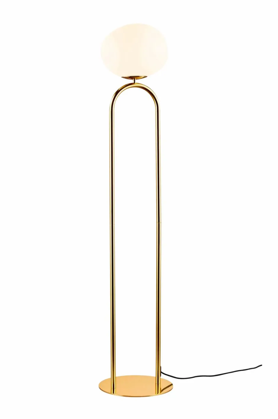 Sale Design For The People Gulvlampe Former Messing/Opal hvid