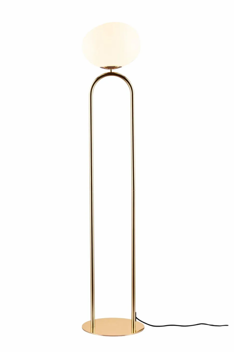 Sale Design For The People Gulvlampe Former Messing/Opal hvid