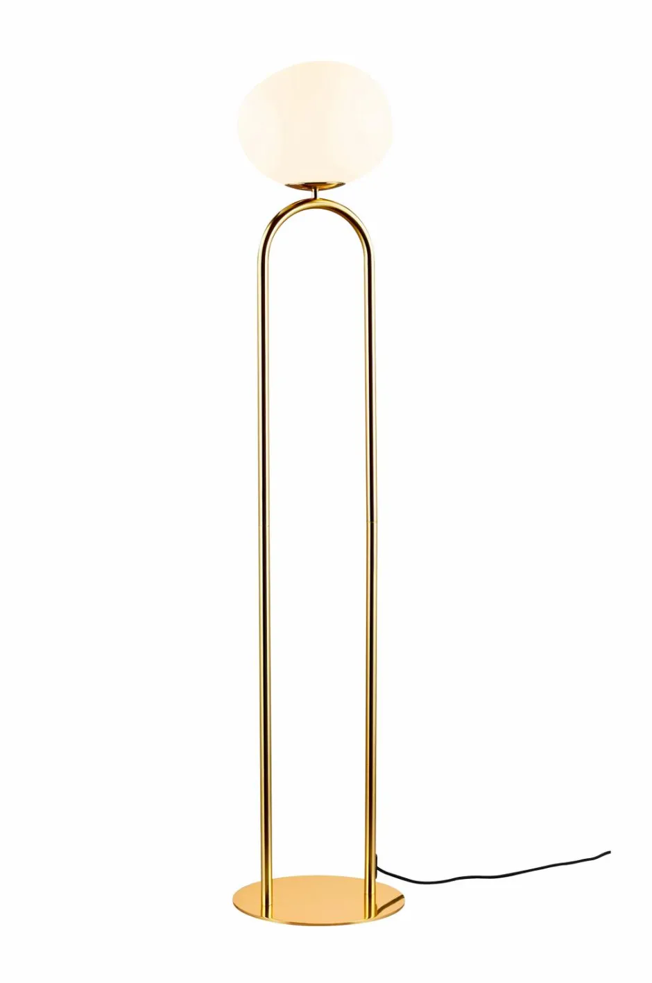 Sale Design For The People Gulvlampe Former Messing/Opal hvid