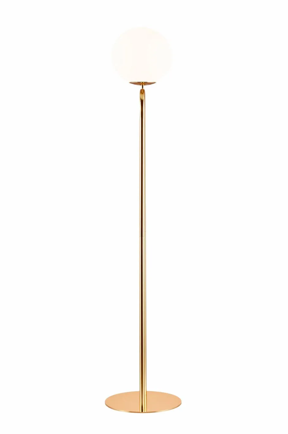 Sale Design For The People Gulvlampe Former Messing/Opal hvid