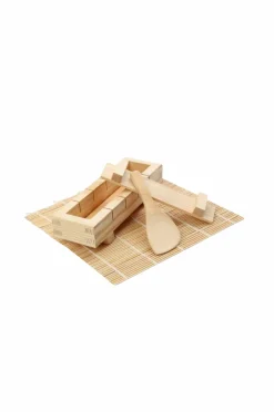 Discount Dexam Sushi-sæt med måtte/paddel/pressplade Brun