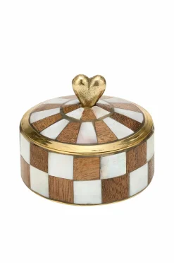 Discount Doing Goods Kasse Heart Circus Woody Brun/hvid