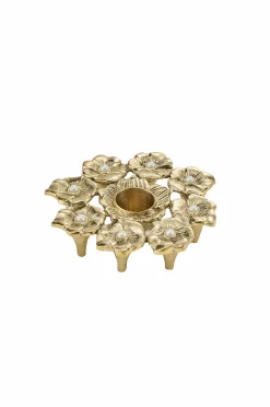 Outlet Doing Goods Zoey Blomsterlysestage Skinnende guld
