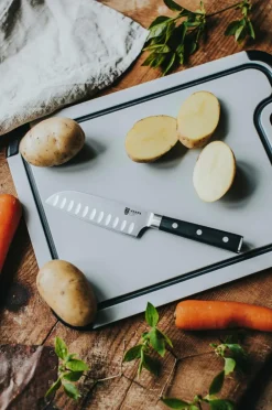 Online Dorre Santoku-kniv 13 cm Asama Sort/rustfrit stål