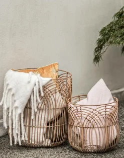 Clearance Eightmood Kurv, Bilbao, sæt med 2 Beige