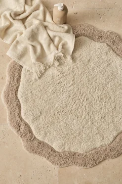 Clearance Ellos Home Bademåtte Scallop Round Beige
