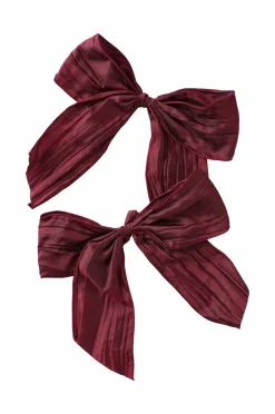 Clearance Ellos Home Bånd Crushente Bow 2-pak Bourgogne