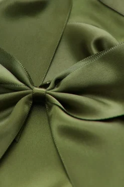 Clearance Ellos Home Bånd Satin Bow 4-pak Mørkegrøn