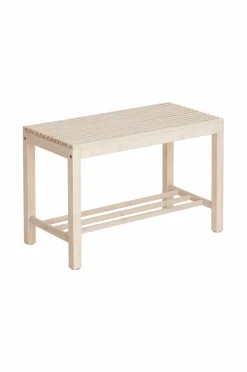 Best Ellos Home Bænk / skohylde Stripe Mat sand mat sand