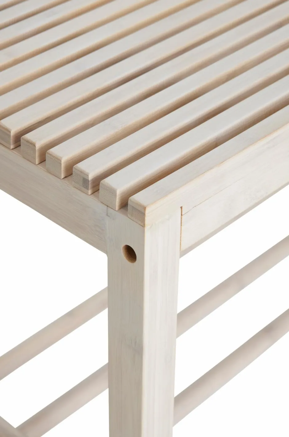 Best Ellos Home Bænk / skohylde Stripe Mat sand mat sand