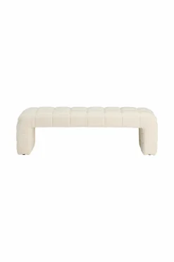 Clearance Ellos Home Bænk Fanita Cremehvid