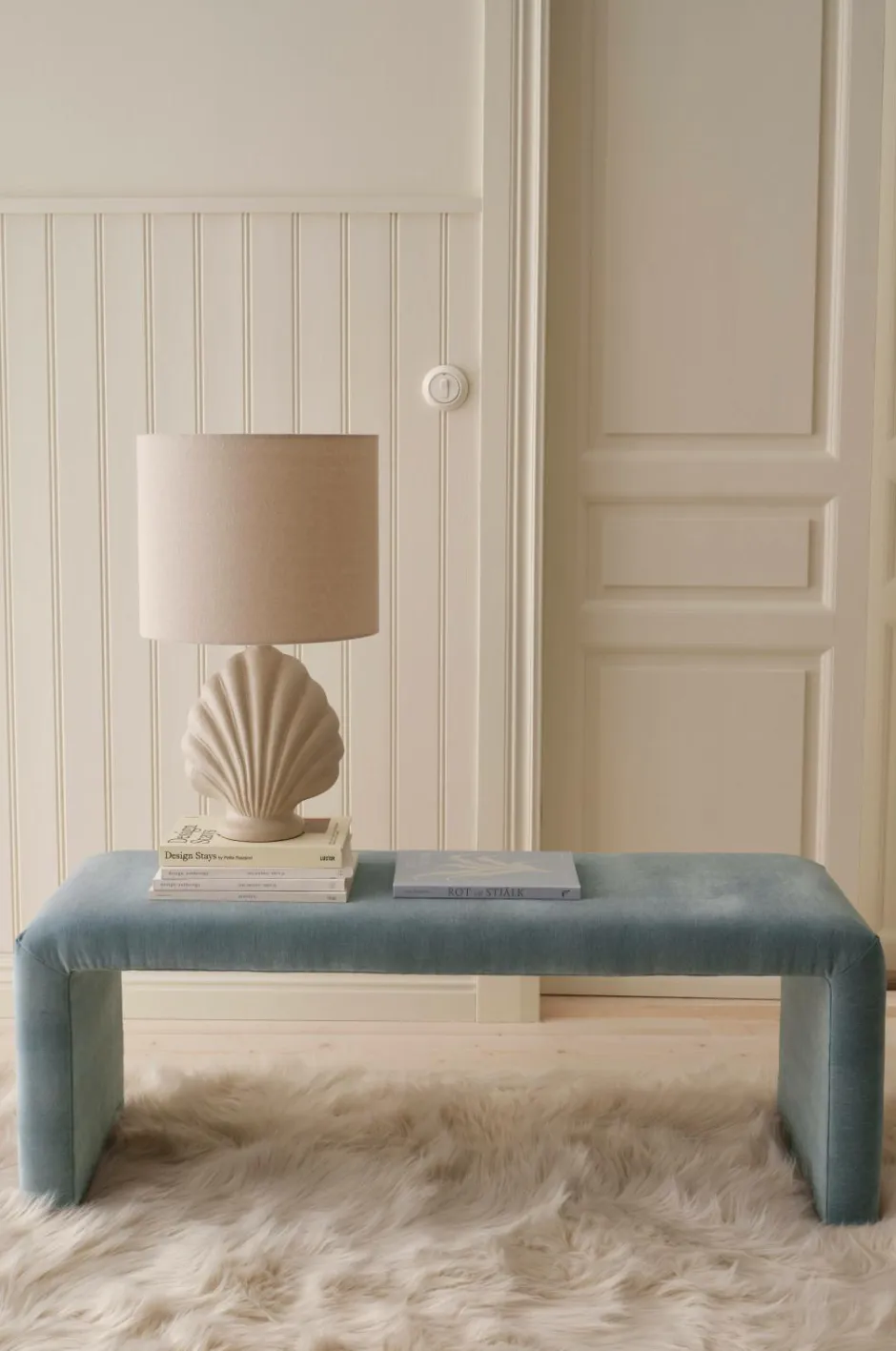 Clearance Ellos Home Bænk Pigally Lyseblå