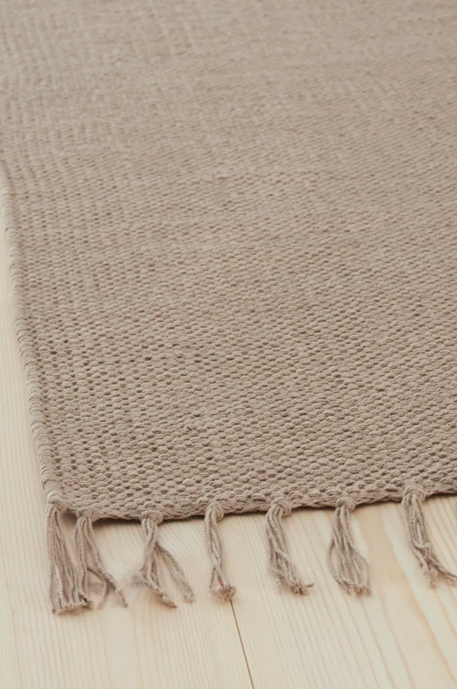 Best Ellos Home Bomuldstæppe Flora Beige
