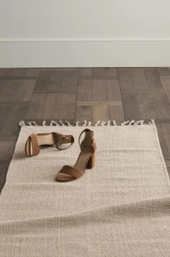 Best Ellos Home Bomuldstæppe Flora Beige