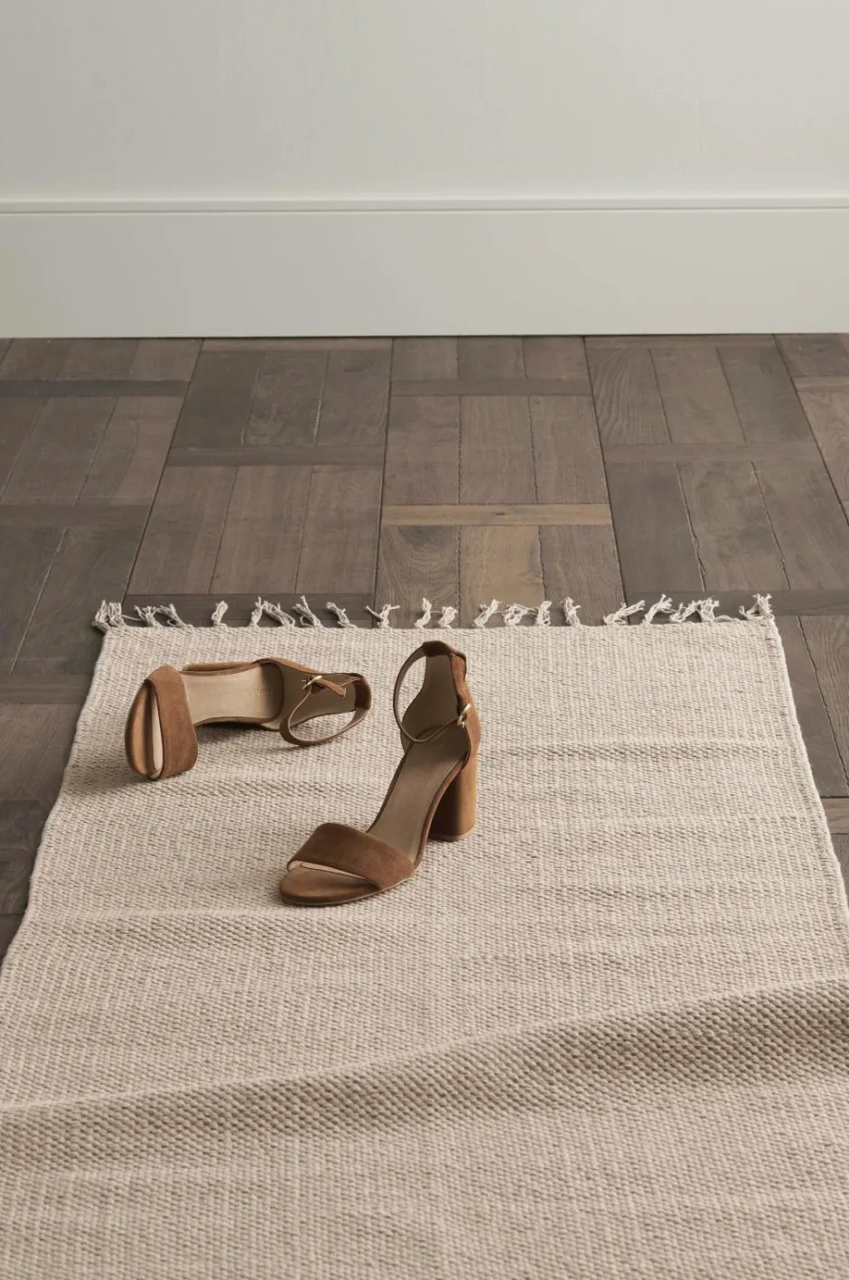 Best Ellos Home Bomuldstæppe Flora Beige