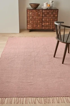 Outlet Ellos Home Bomuldstæppe Flora Rosa