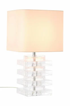 Best Ellos Home Bordlampe Stella Akryl+lys rosa