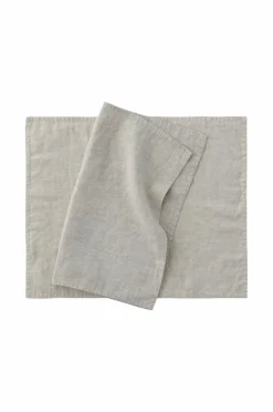 New Ellos Home Dækkeserviet Malva 2-pak i 100% hør Lærredsbeige