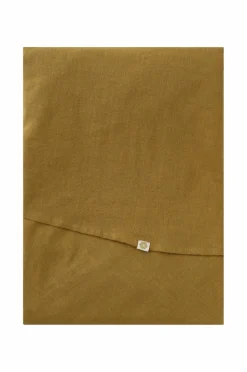 Discount Ellos Home Dug Elly i genanvendt halvlinned Ø 150 cm Olivengrøn