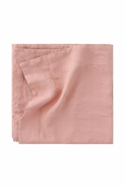 Hot Ellos Home Dug Malva i 100% hør 140x140 cm Rosa