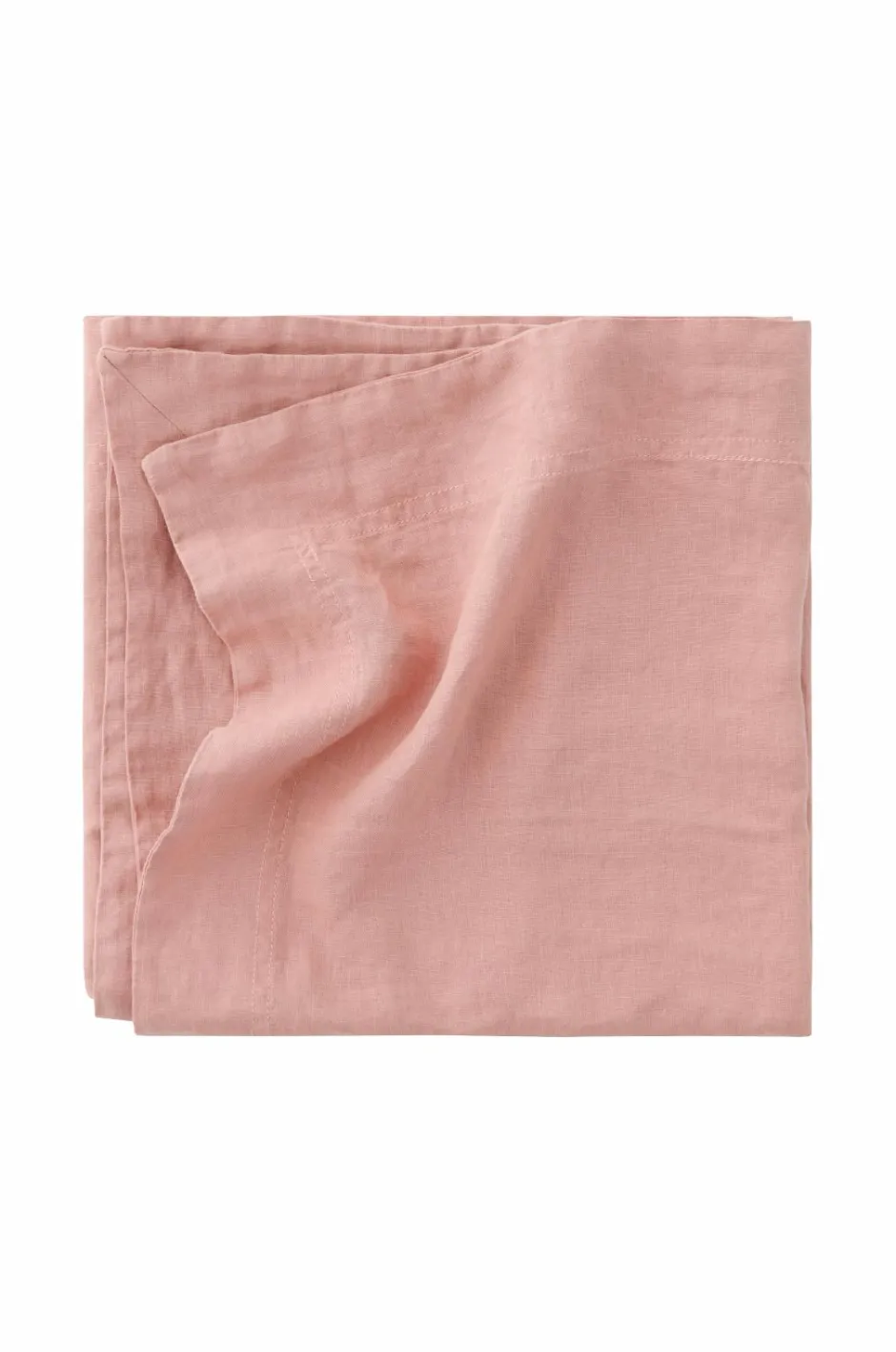 Hot Ellos Home Dug Malva i 100% hør 140x140 cm Rosa