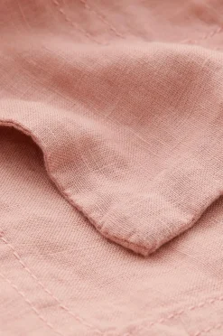 Hot Ellos Home Dug Malva i 100% hør 140x140 cm Rosa