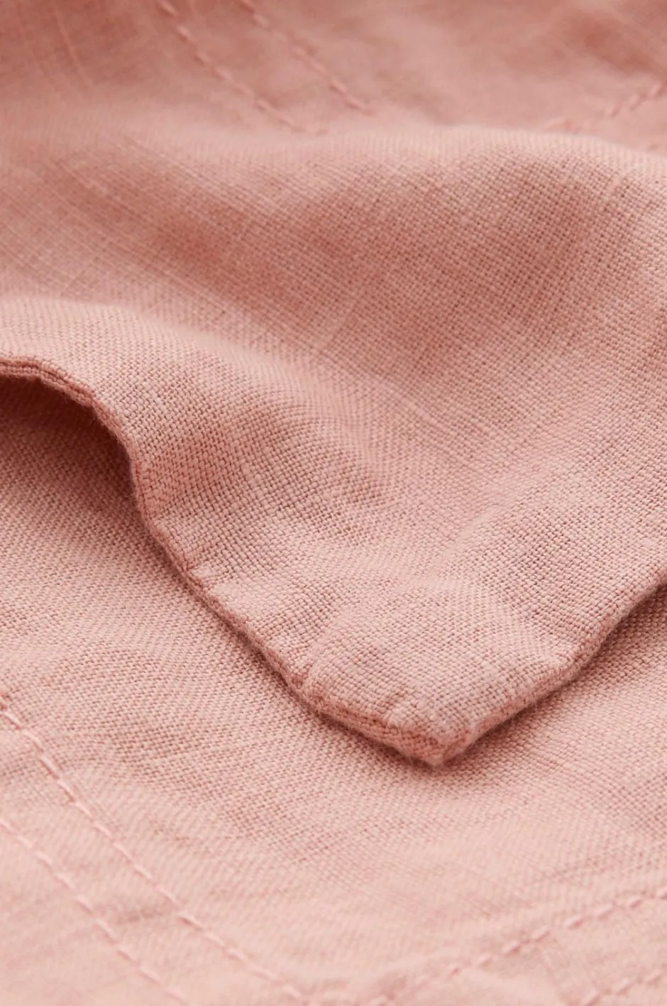 Hot Ellos Home Dug Malva i 100% hør 140x140 cm Rosa