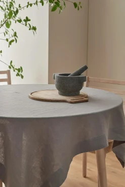 Hot Ellos Home Dug Malva i 100% hør 140x140 cm Grå