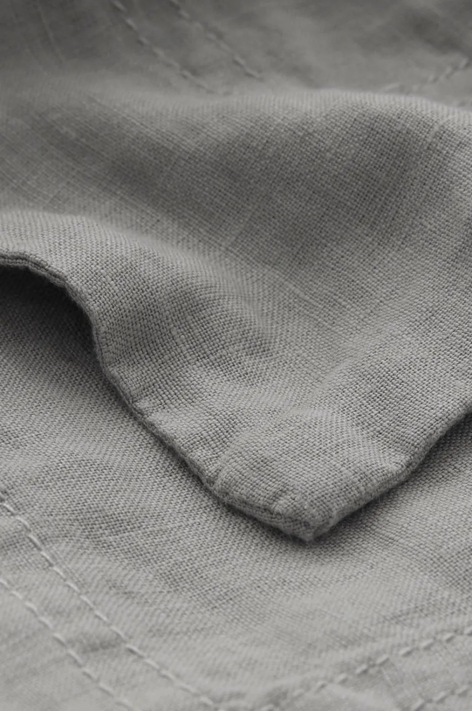 Hot Ellos Home Dug Malva i 100% hør 140x140 cm Grå