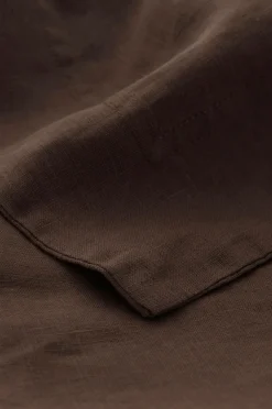 Outlet Ellos Home Dug Malva i 100% hør 140x140 cm Brun