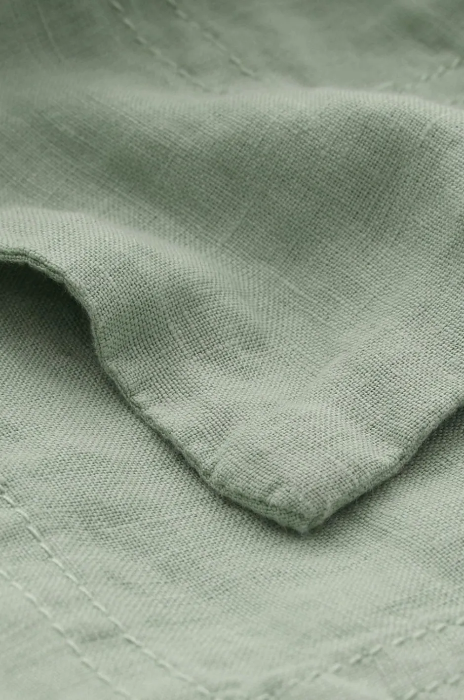 Best Ellos Home Dug Malva i 100% hør 140x140 cm Grøn