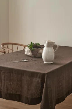 Outlet Ellos Home Dug Malva i 100% hør Brun