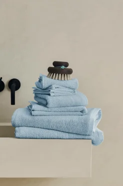 Outlet Ellos Home Frottésæt Elise i 6 dele Lyseblå