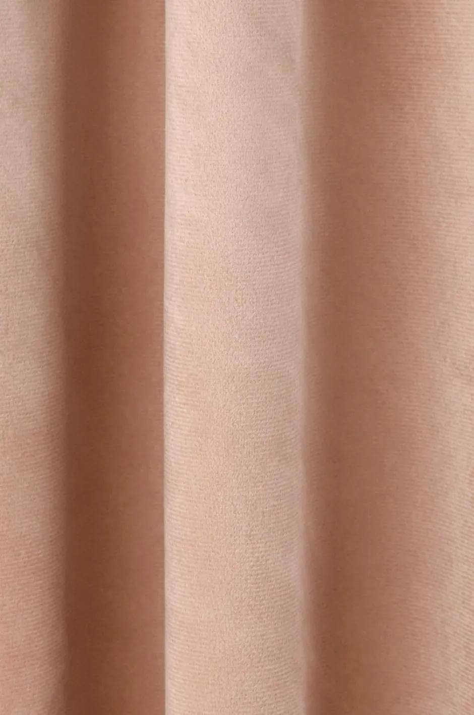 Clearance Ellos Home Gardinlængde med multibånd Nora i velour, 2-pak Nougatrosa