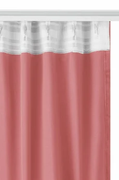 Hot Ellos Home Gardinlængde med multibånd Nora i velour, 2-pak Rosa