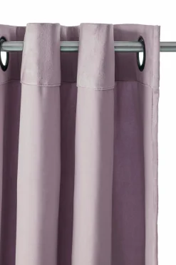Online Ellos Home Gardinlængde med sejlringe Nora i velour, 2-pak Purple