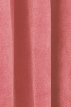 Clearance Ellos Home Gardinlængde med sejlringe Nora i velour, 2-pak Rosa