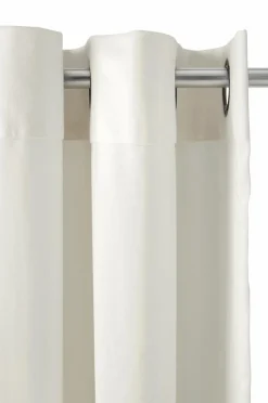 Clearance Ellos Home Gardinlængde med sejlringe Nora i velour, 2-pak Mat hvid hvid