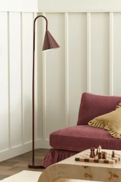 Best Ellos Home Gulvlampe Liam Bourgogne