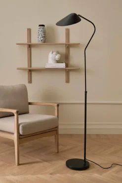 Discount Ellos Home Gulvlampe Finley Mat black