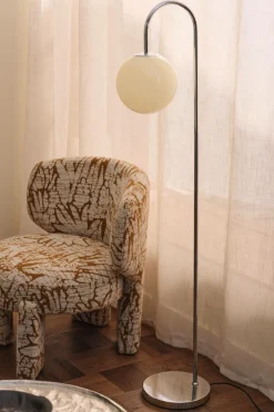 Sale Ellos Home Gulvlampe Floor Lamp Louis Krom/beige