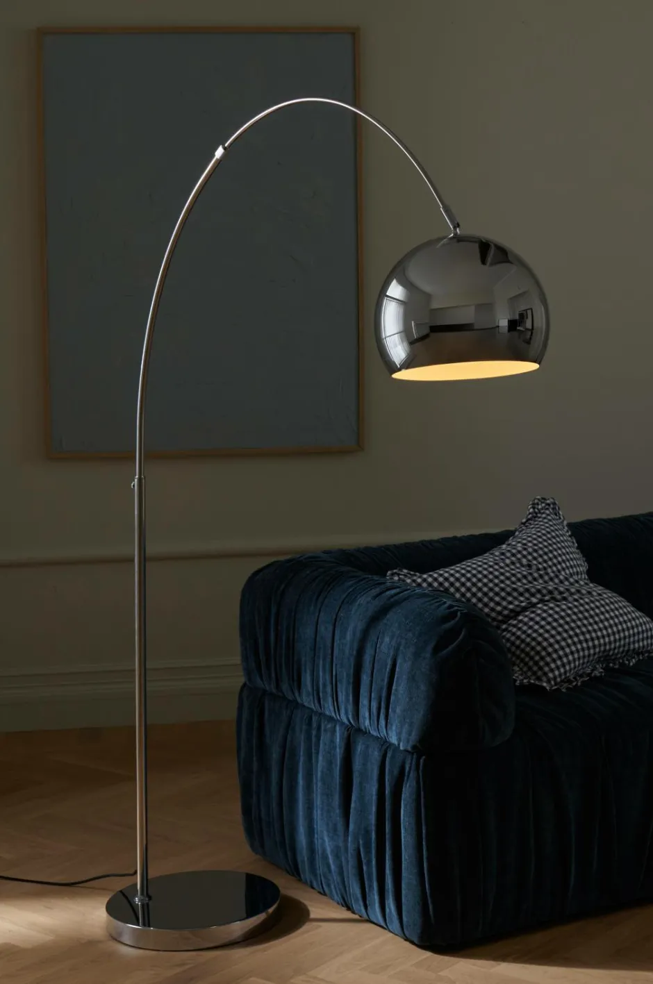 Discount Ellos Home Gulvlampe Canon Krom